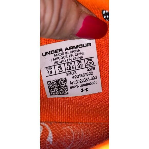 Under Armour Micro G Anatomix basketball shoes.  Size 14.   2019 - Picture 7 of 7